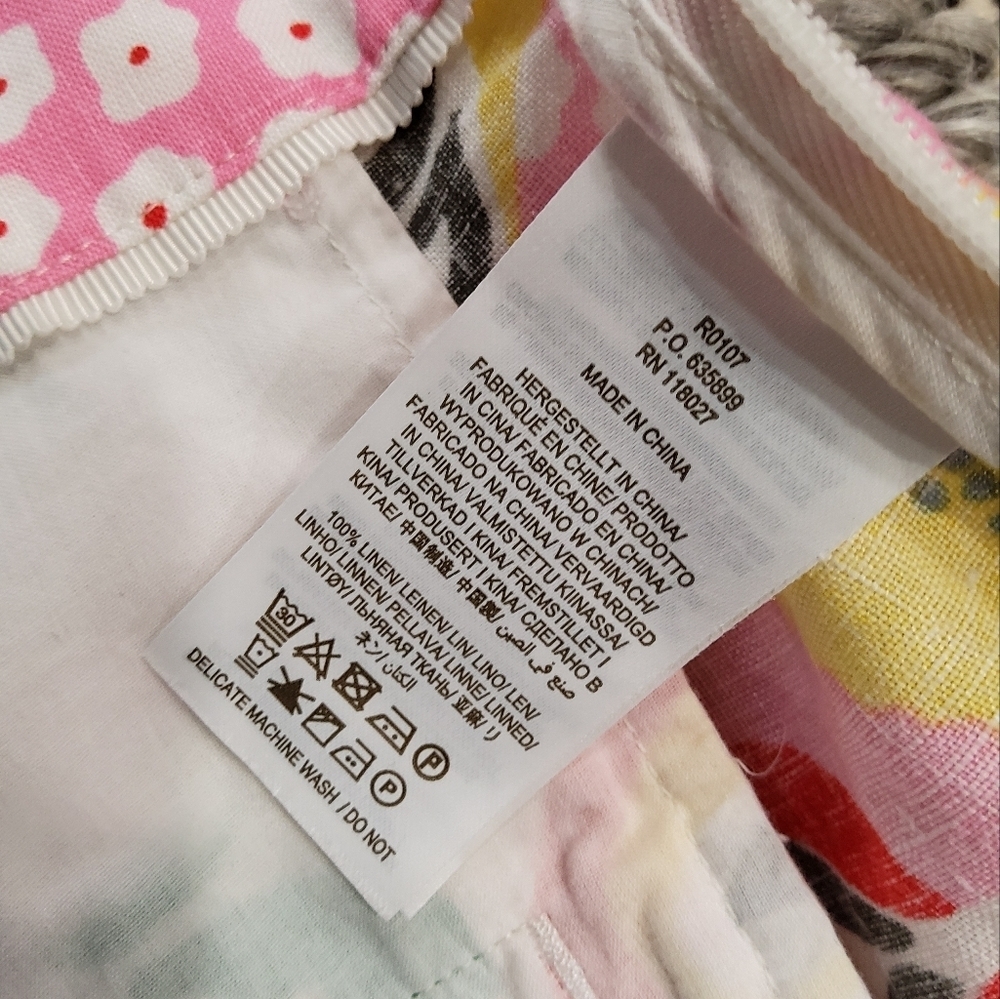 Boden Linen Floral Print Shorts Size 10 - Picture 7 of 12